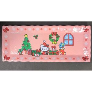 Sanrio Hello Kitty Christmas Holiday Tray Melamine 19" charcuterie serving NEW